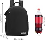 Cwatcun Camera Backpack Bag with Tripod Holder Anti-Theft Water Resistant Camera Bag for Canon Nikon Sony DSLR SLR Camera for Women Men Photographer, 2.0 Black, Small, Backpack,lightweight,mesh