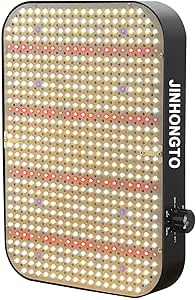 130 Watt LED Grow Lampe Dimmbar, Pflanzenlampe LED Vollspektrum, Daisy Chain Funktion, Leiser eingebauter Lüfter