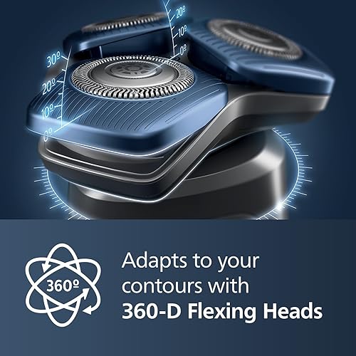 Vista 26 de Philips Norelco Shaver 7200 - Afeitadora eléctrica recargable en seco y húmedo con tecnología SenseIQ y recortadora emergente, S7887/82