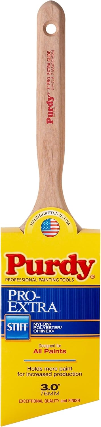 6‐Pack of 3 Purdy 144152730 Pro‐Extra Glide Angled Sash Paint Brush, Tynex Chinex & Orel