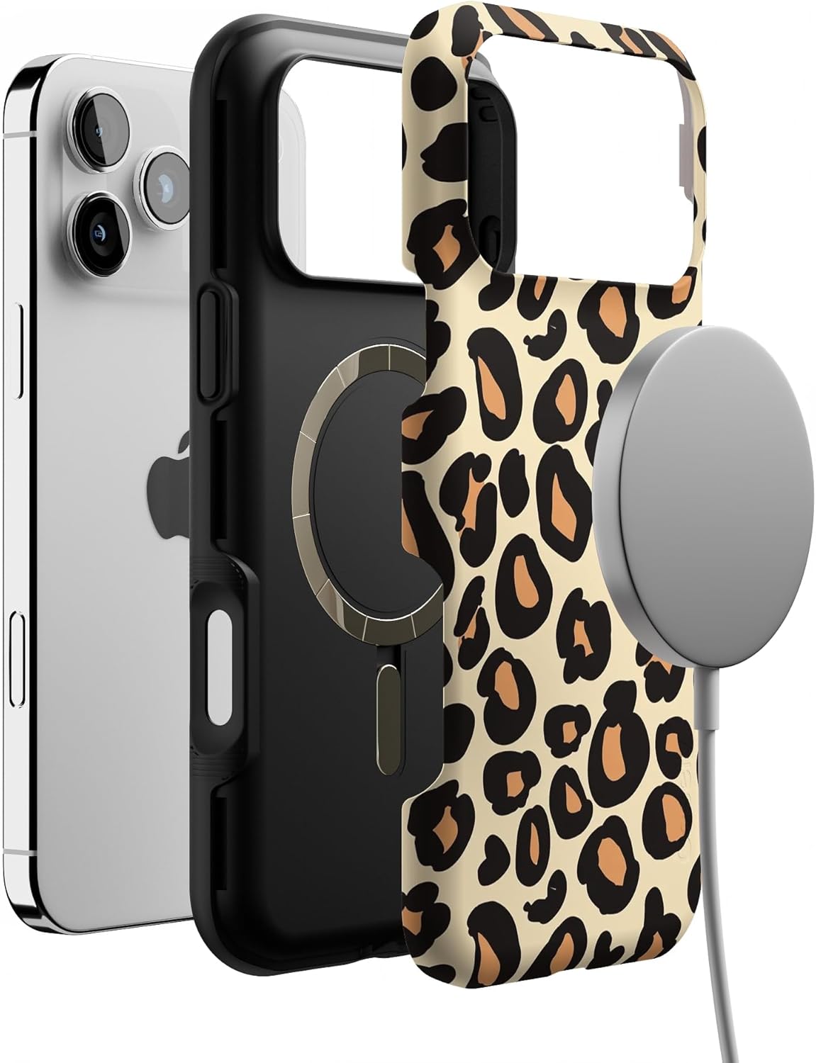 Casely iPhone 17 Pro Max Case | Into the Wild | Leopard Print | Bold Protective Design | Compatible with MagSafe