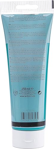 Vista 13 de Pebeo Studio Acrílicos de Alta Viscosidad, Acrílico Fino, 250 ml - Azul Turquesa