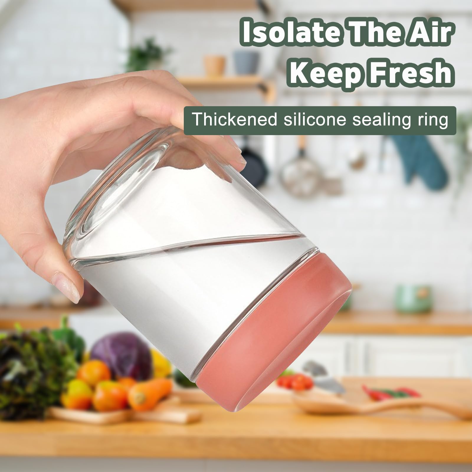 4x Glas Vorratsbehälter 500ml Mit Deckel - Overnight Oats Gläser Stapelbar & Auslaufsicher