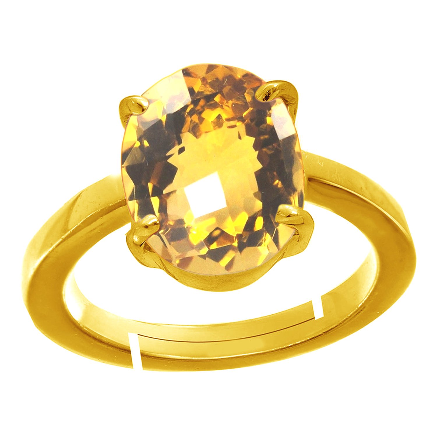 Accurate Traders 9 Ratti Sunehla Stone Panchdhatu Adjustable Ring (8.2 carats) Original and Certified by GLI natural Citrine Gemstone Panch dhatu Free Size Anguthi Unheated and Untreated for Astrological Purpose for men and women (B09NRKZ5DT) Amazon Price History, Amazon Price Tracker