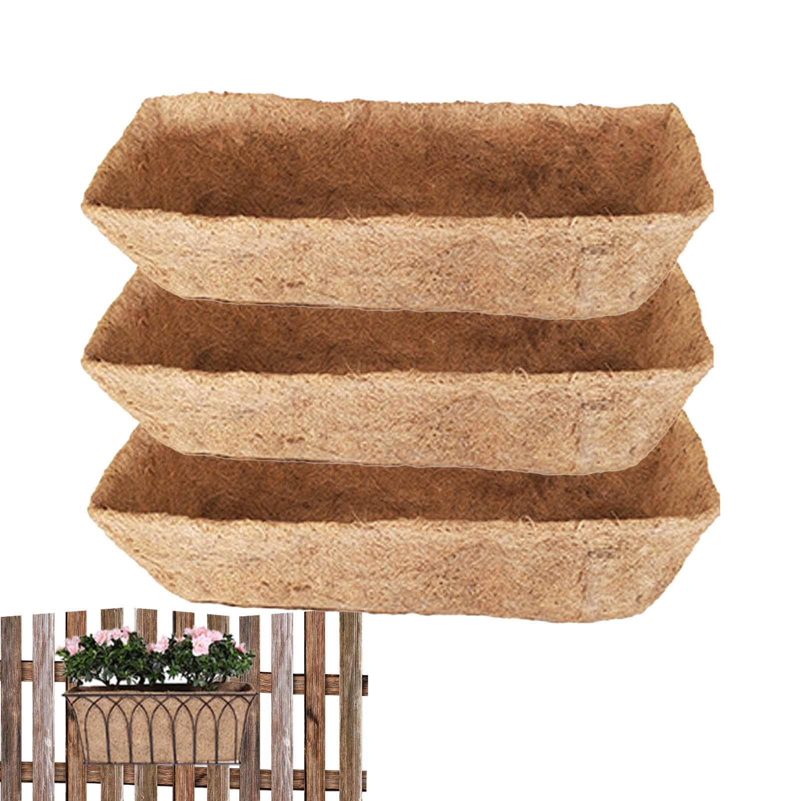 Doublures de noix de coco pour jardinières de balcon et fenêtres fleuries