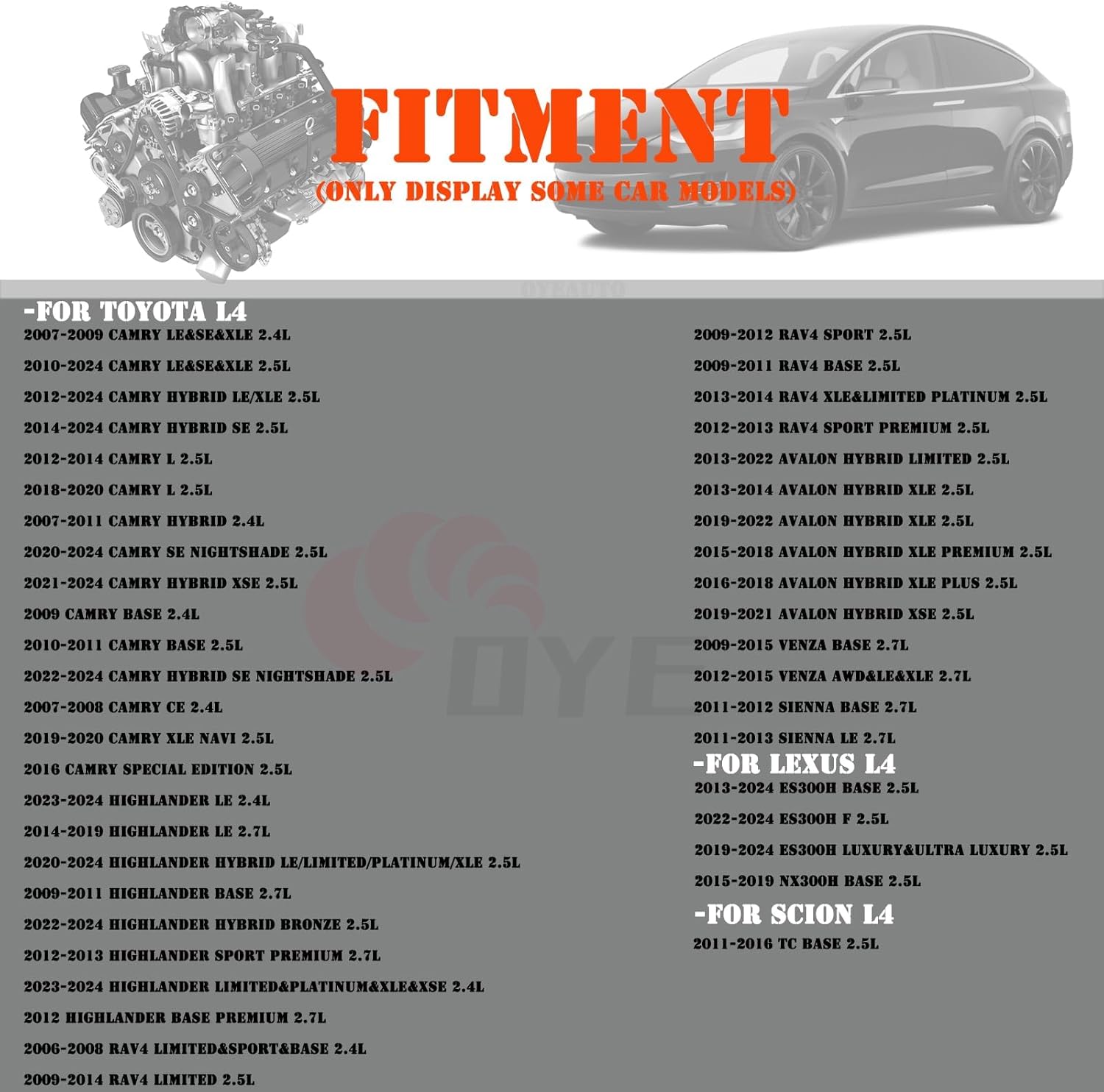 UF487 Ignition Coil Pack 90919-A2002 and Iridium Spark Plugs Set Of 4 Fit For Toyota Camry 2007-2024,Highlander 2009-2024,RAV4 2006-2014,Avalon 2013-2022,Venza 2009-2015&Lexus 2013-2024 2.5L 2.7L L4