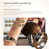 Vista 5 de Rastreador de actividad física para mujer, delicado reloj inteligente con múltiples modos deportivos, monitoreo del sueño, monitor de frecuencia