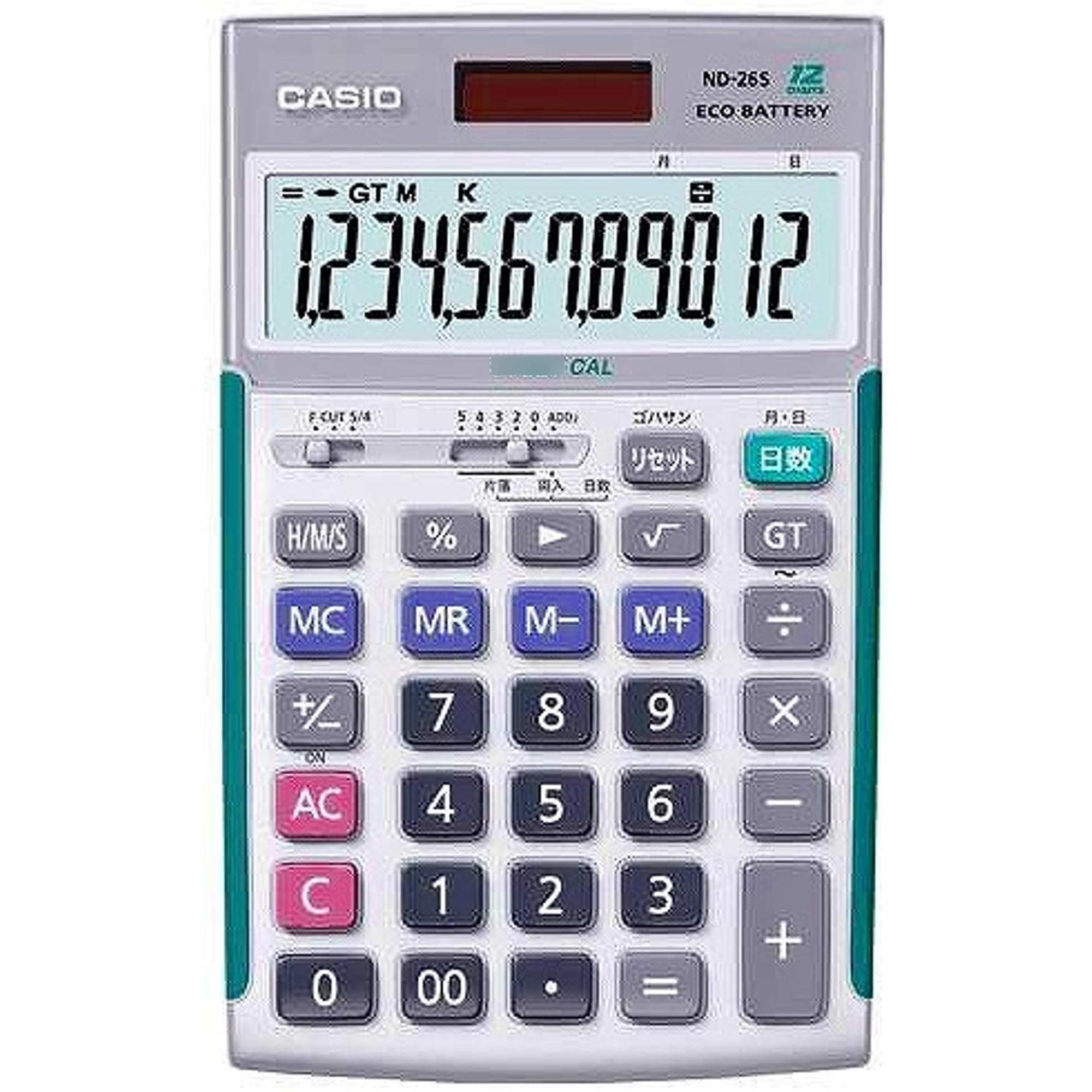CASIO 製 ND-26S プロ用実務電卓 ソフトケース付 Amazon.co.jp: CASIO製 ND-26S プロ用実務電卓（ソフトケース付