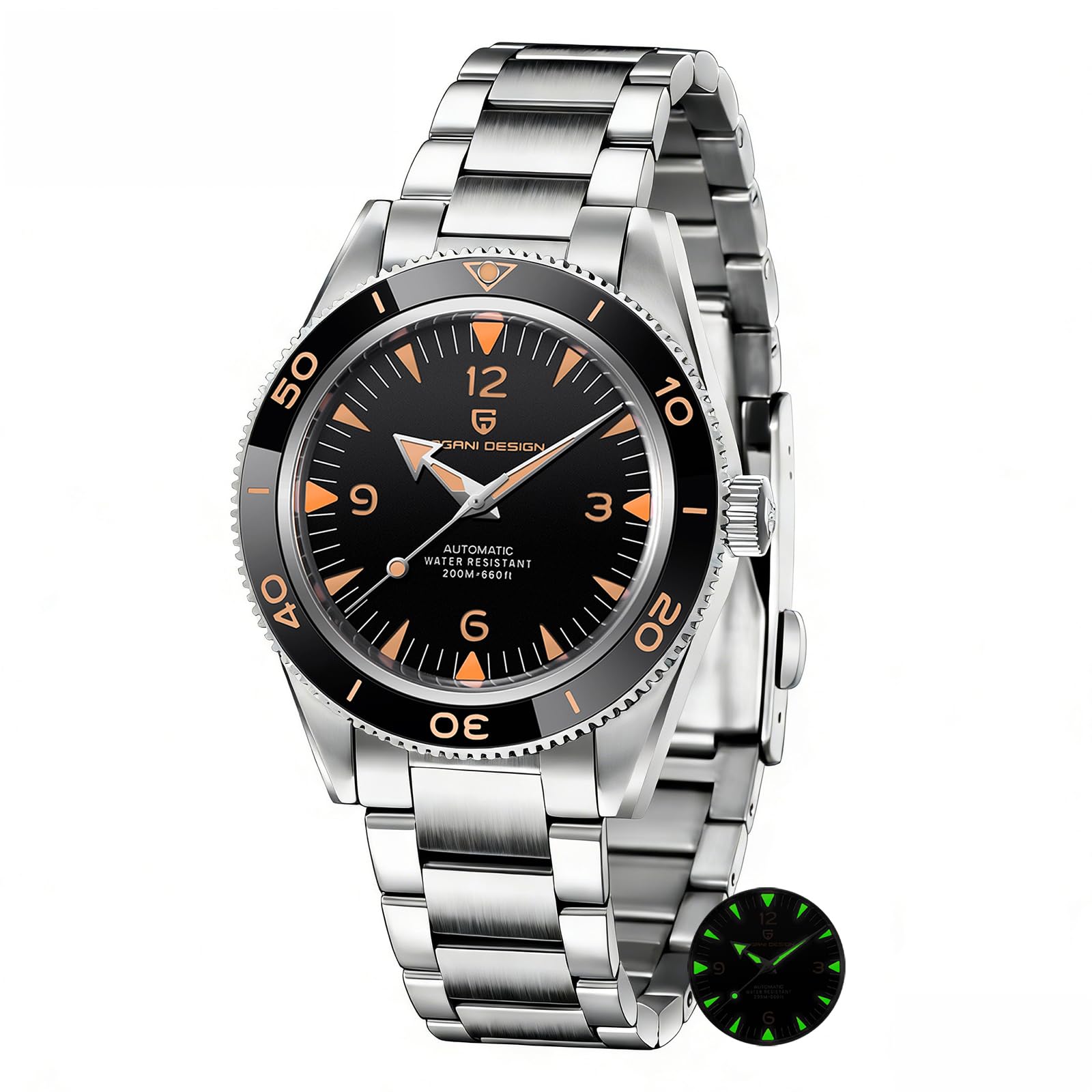 Pagani Design Herrenuhr Automatik Mechanische Uhr Japan NH35 Uhrwerk 41mm Luxus Edelstahl Saphirkristall Taucheruhren Herren