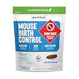 Evolve Mouse Birth Control Soft Bait Sausages – 1.5 lbs | Scientifically Proven Mouse Population Control | Not a Poison, Long-Term Population Management