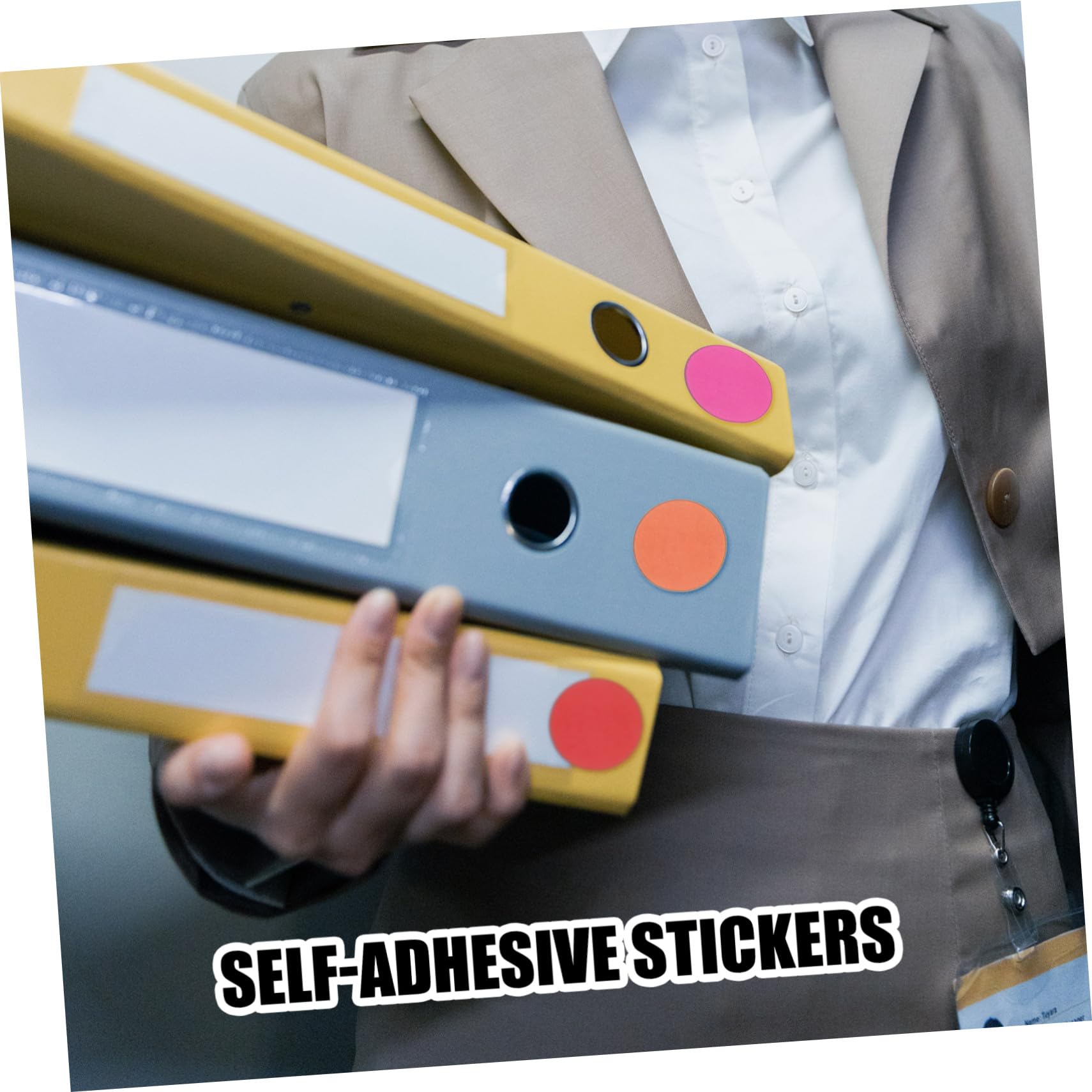 100 Fogli Etichette Adesive Rotonde Colorate Puntini Autoadesivi Resistenti per Organizzazione Ufficio Scuola e Artigianato Adesivi Scrivibili per Sigillare Buste e Pianificazioni