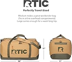 Amazon.com: RTIC Road Trip Duffle Bag for Men and Women, Traveling