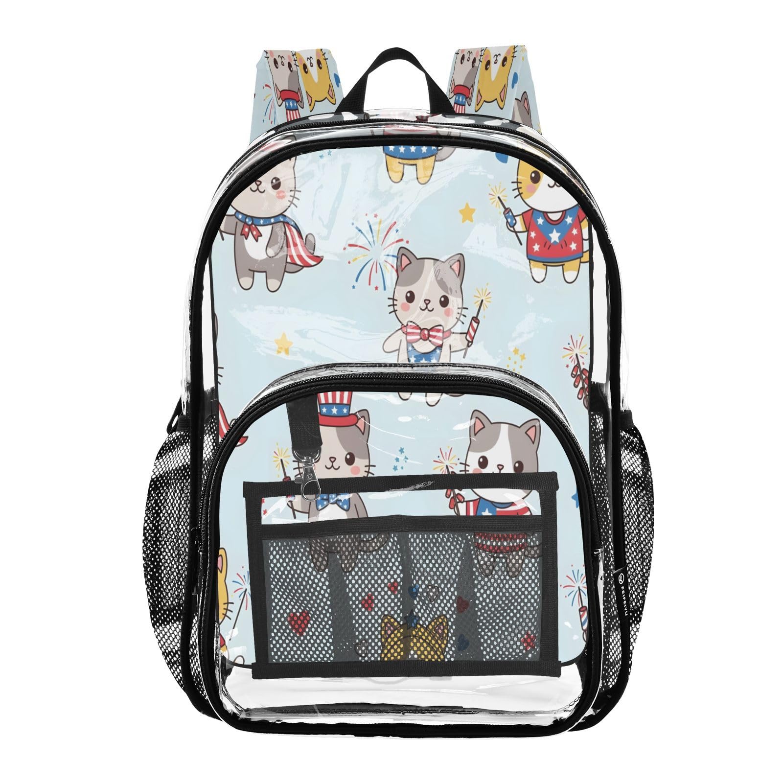 Mochila transparente para el Día de la Independencia con base reforzada 8
