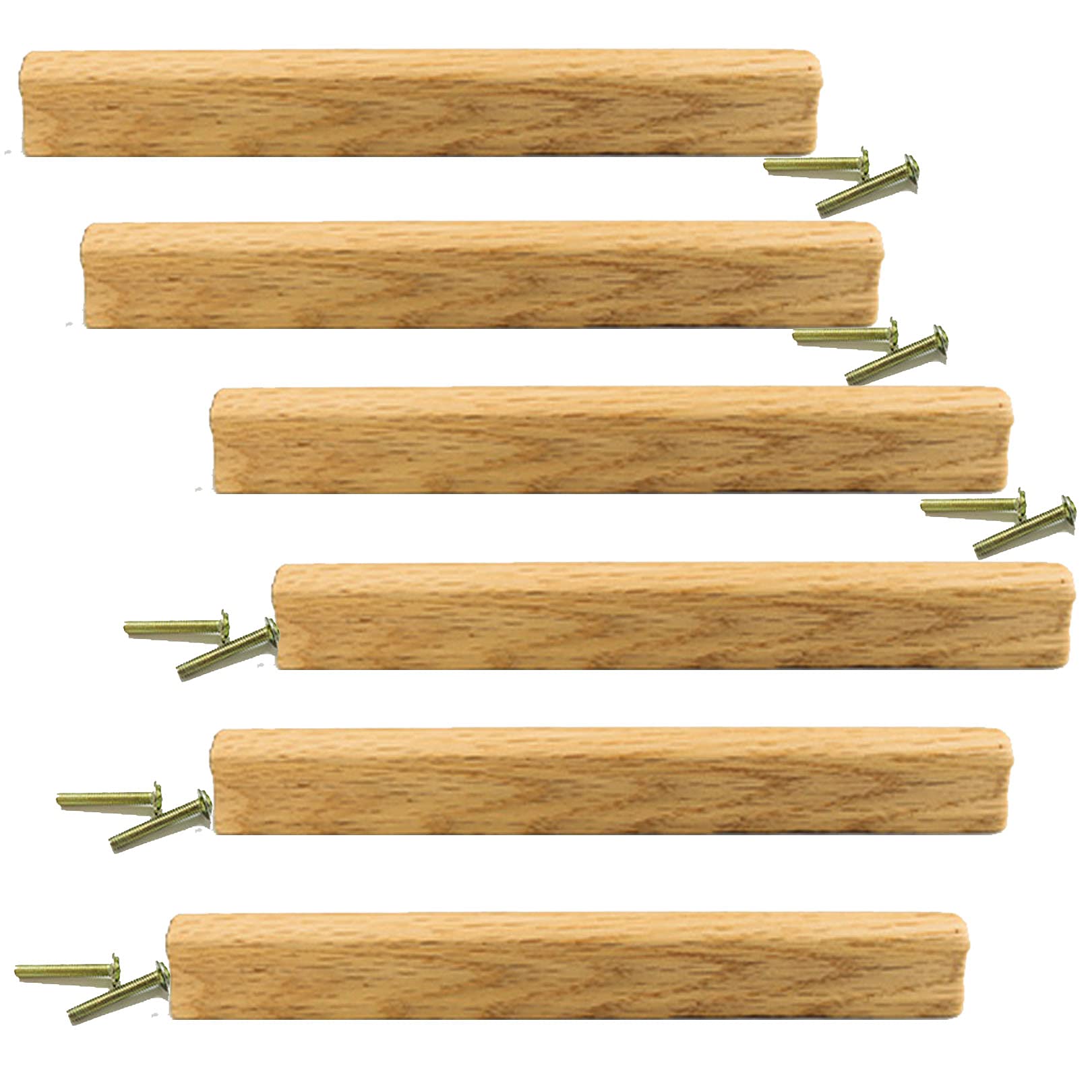 Poignée de meuble en bois massif à entraxe 96mm pour une ouverture fluide de vos placards