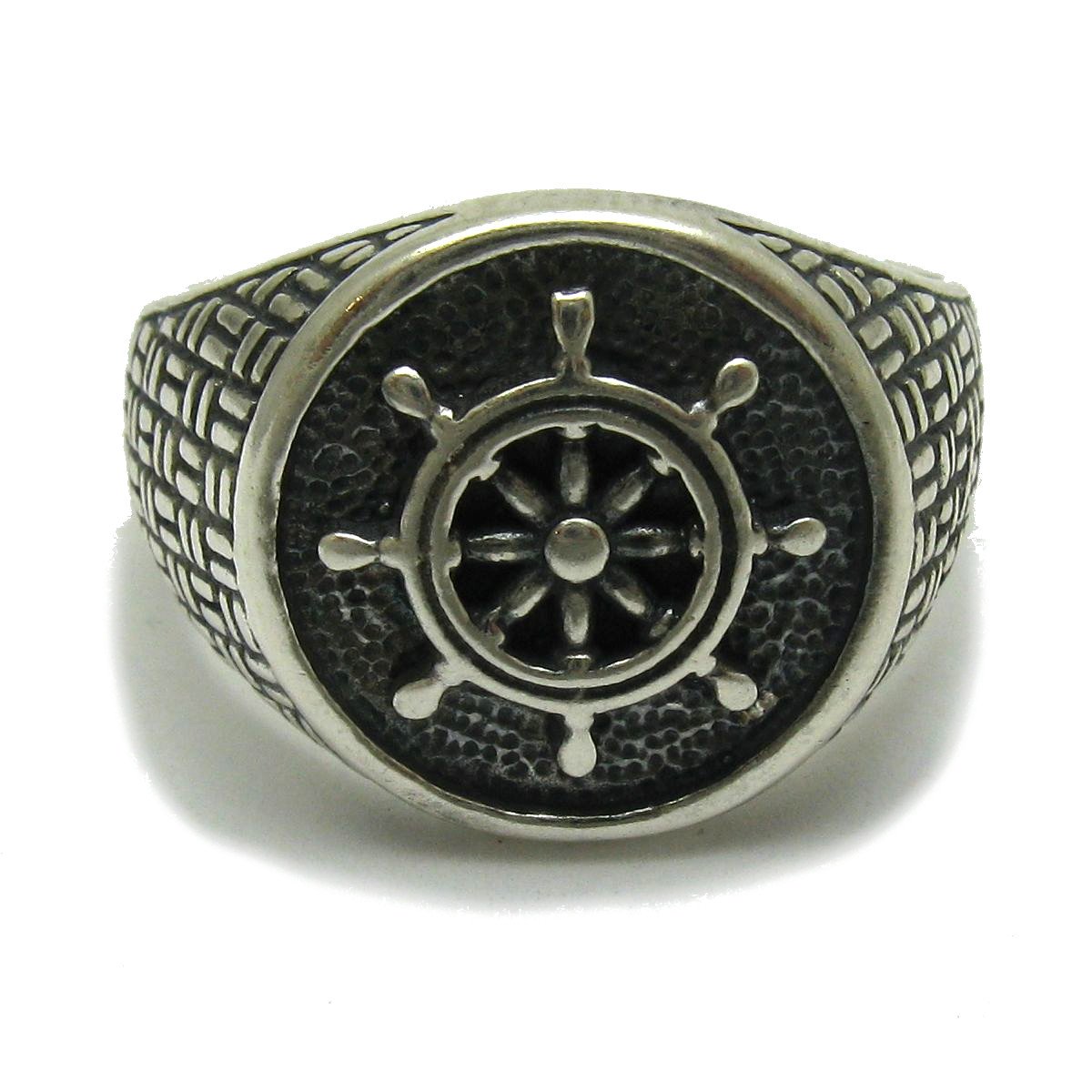 Sterling silver men ring solid 925 Rudder R001724 Empress