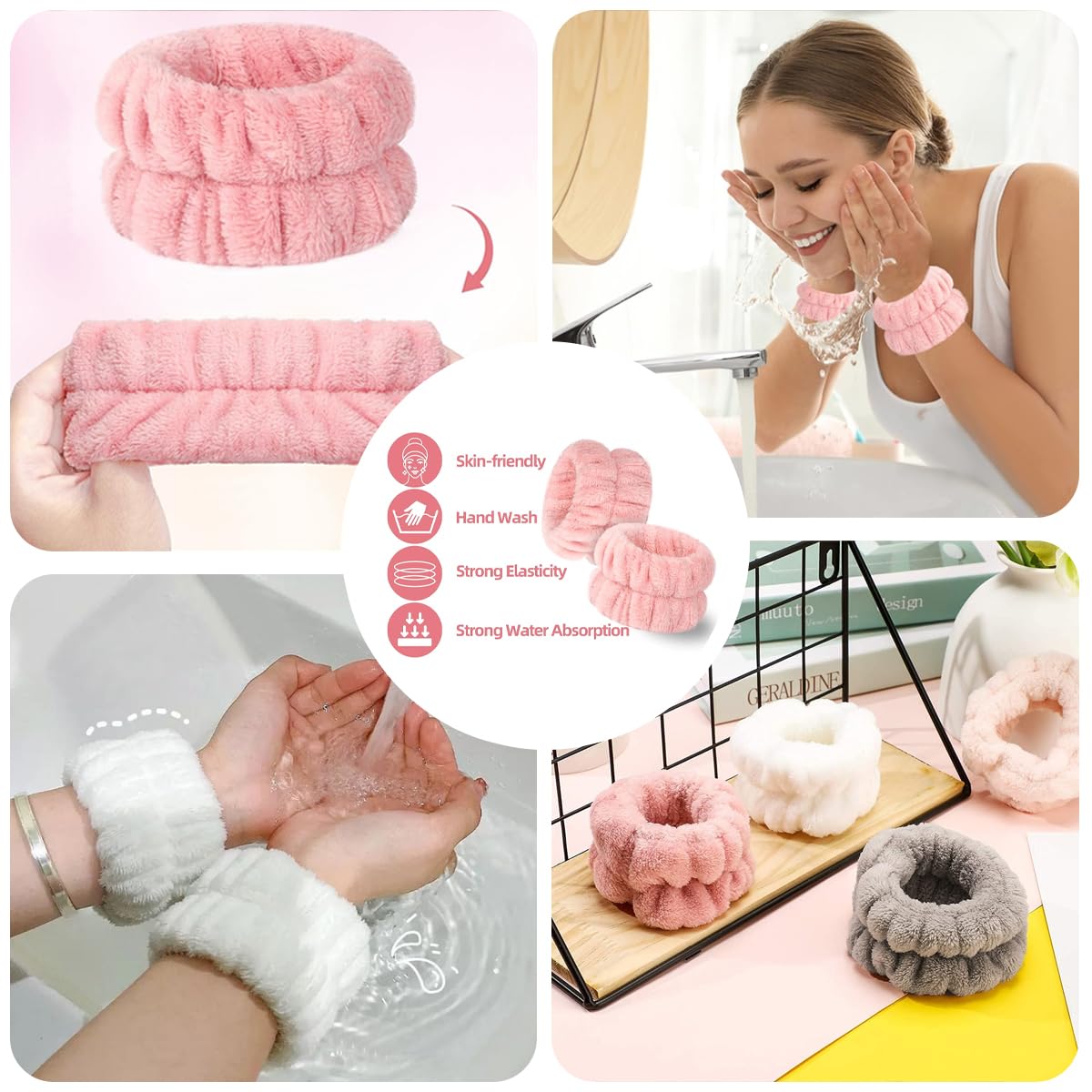 ROJAJIS Diadea De Spa Para Lavar La Cara, Esponja Suave, Para Ujeres