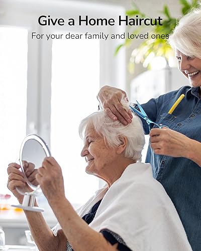 Miniatura 23 de ULG Tijeras de corte de pelo, tijeras de barbería profesional, tijeras de peluquería, tijeras, navajas para el adelgazamiento del cabello, tijeras