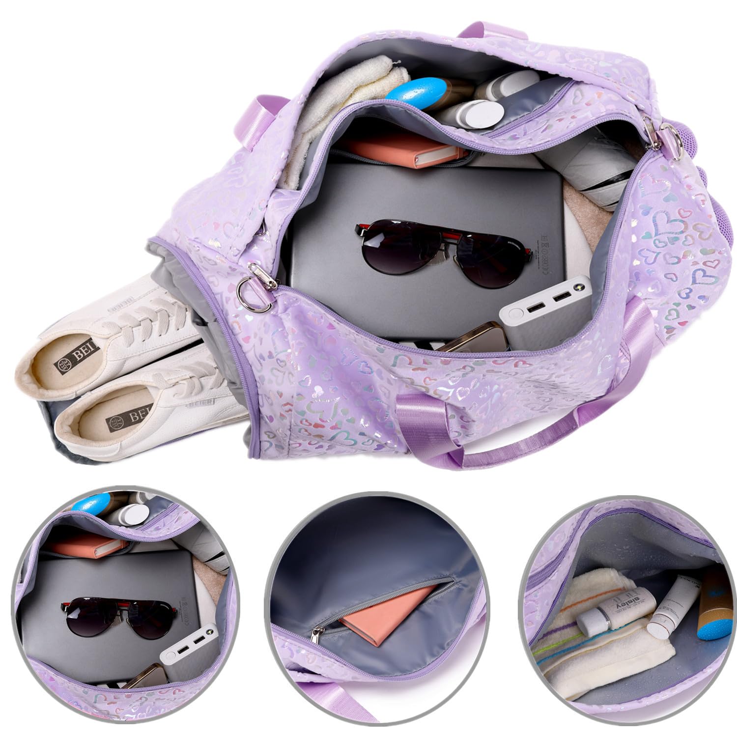 Sports Backpack Kids Travel Bag Girls Small Sports Bag with Shoe Compartment Swimming Bag Classic Sports Bags - Image 4