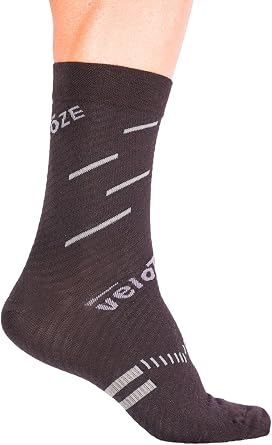 veloToze Cycling Sock - Active Compression with Coolmax; Wicks away sweat while bike riding - For Men and Women