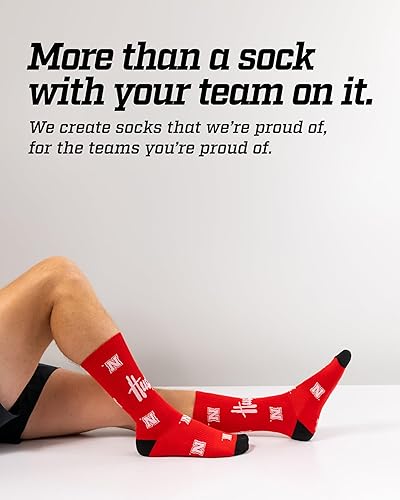 Miniatura 3 de TCK Nebraska Cornhuskers Socks Crew Length Sock Mayhem