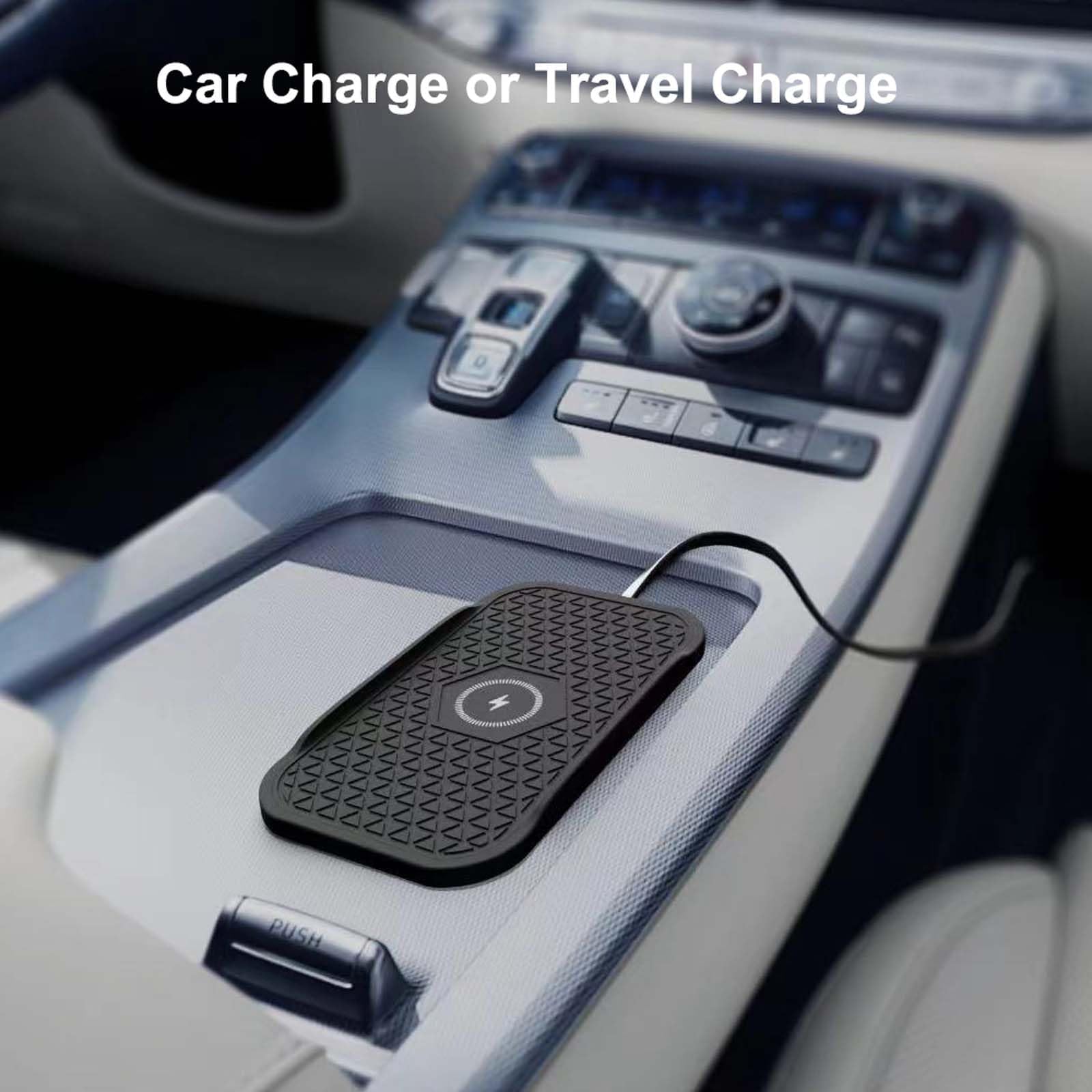 Caricabatterie wireless da auto, tappetino di ricarica veloce senza fili per telefono cellulare per iPhone 16/15/14/13/12, airpod, Samsung Galaxy S24/S23/S22/S21 e telefoni Android
