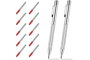 2 Pack Tungsten Carbide Metal Etching Pens with 10 Replacement Tips