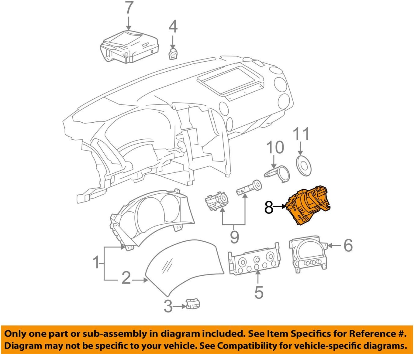 General Motors 10310896, Ignition Starter Switch