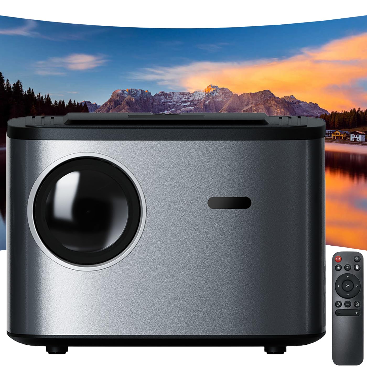 Dangbei Atom Proiettore Portatile 4K Full HD 1080P WiFi Bluetooth, Connettività Versatile, Proiettore con Raggio Visivo
