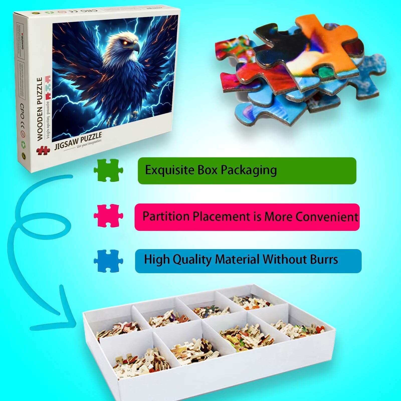 Rzeźba, puzzle, 1500 elementów, trudne puzzle, drewniane puzzle dla całej rodziny, zestaw "zrób to sam", dla dorosłych, nadają się jako dekoracja ścienna i prezenty dla kobiet, temat: Sen 8p-570