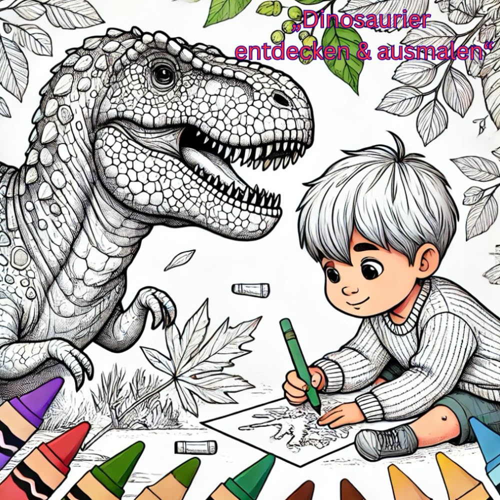 „Dinosaurier entdecken & ausmalen“: Ein kreatives Ausmalbuch für neugierige Kinder