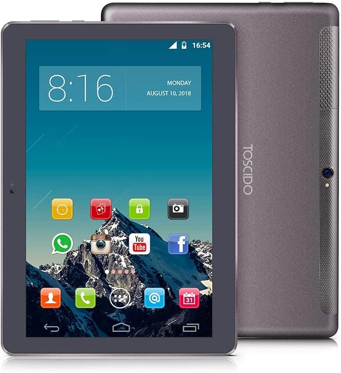title=TOSCIDO Tablet 10 Pollici- Android 10.0, 4GB + 64GB Rom,Octa Core,Double Sim,4G