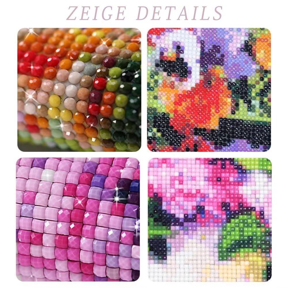 CleverFine Diamond Painting Eigenes Foto Personalisiert Bilder Diamond Painting Benutzerdefinierte Geschenke Home Décor（60 * 80cm,Quadratischer Diamant）
