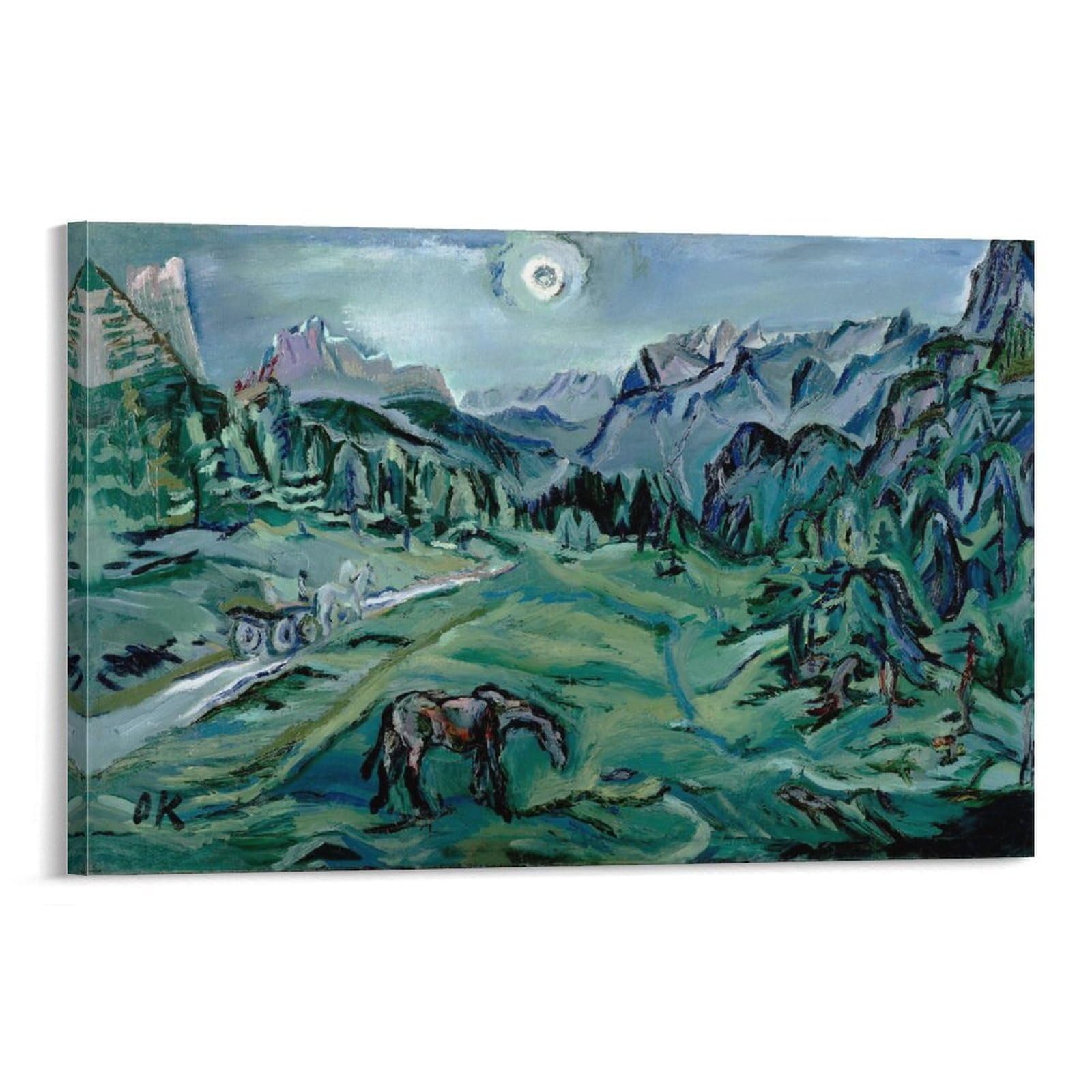 ◇Salzburg Oskar Kokoschka 油彩画 複製画 ◇Salzburg Oskar Kokoschka 油彩画 複製画