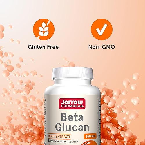 Miniatura 5 de Jarrow Formulas Beta glucano, suplemento dietético, apoyo inmunológico para la salud inmunológica, 60 cápsulas, suministro para 60 días