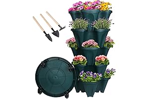 Vertical Planter 5 Tier Stackable Planters Garden Planters Vertical Vegetable Strawberry Herb...
