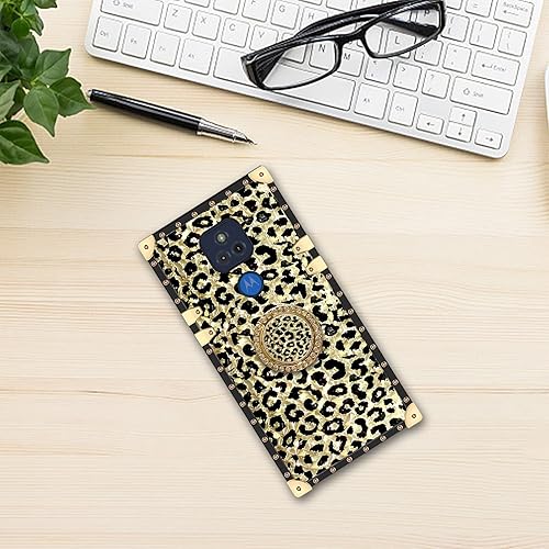 Miniatura 8 de Funda para Moto G Play 2021 para mujer, diseño de leopardo, de lujo, con purpurina dorada, a prueba de golpes, cubierta trasera protectora de TPU