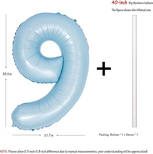 Vista 54 de 40" Macaron purple Number Balloons Helium Foil Mylar Balloon Birthday Party banquet Decoration 9