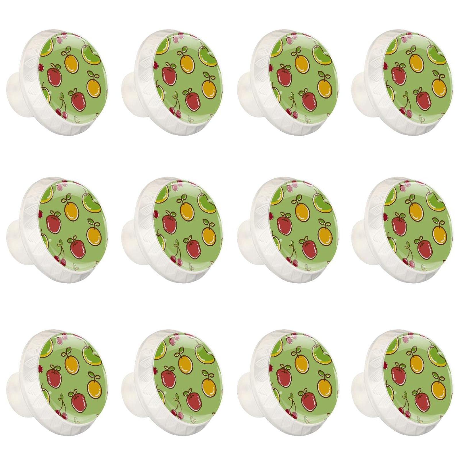 Boutons de tiroirs et placards de cuisine ronds pour remplacer des poignées usées 12 PCS