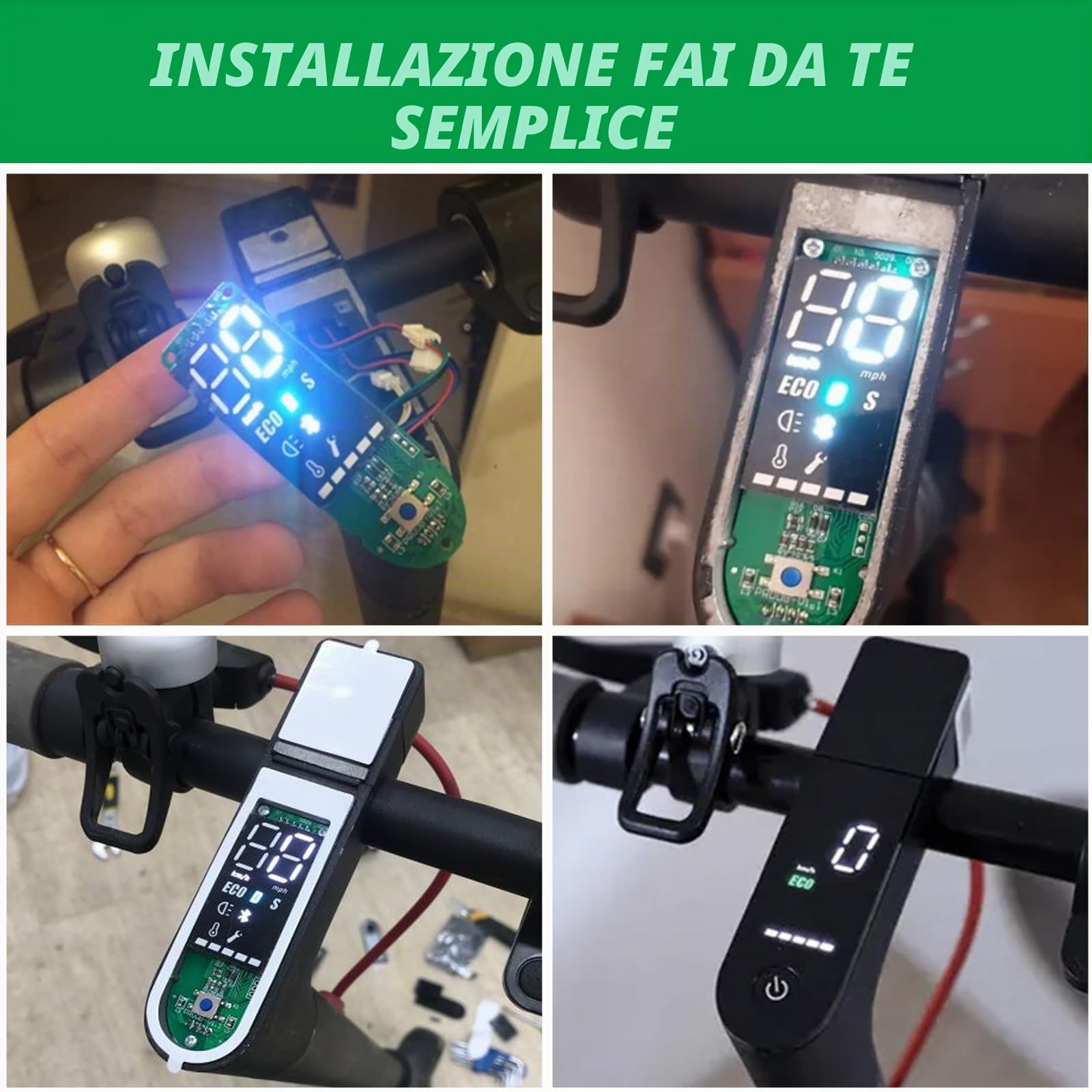 Cruscotto per scooter, display LCD Scooter elettrico Bluetooth Circuito per Xiaomi M365 Pro, accessori per parti di scooter elettrici