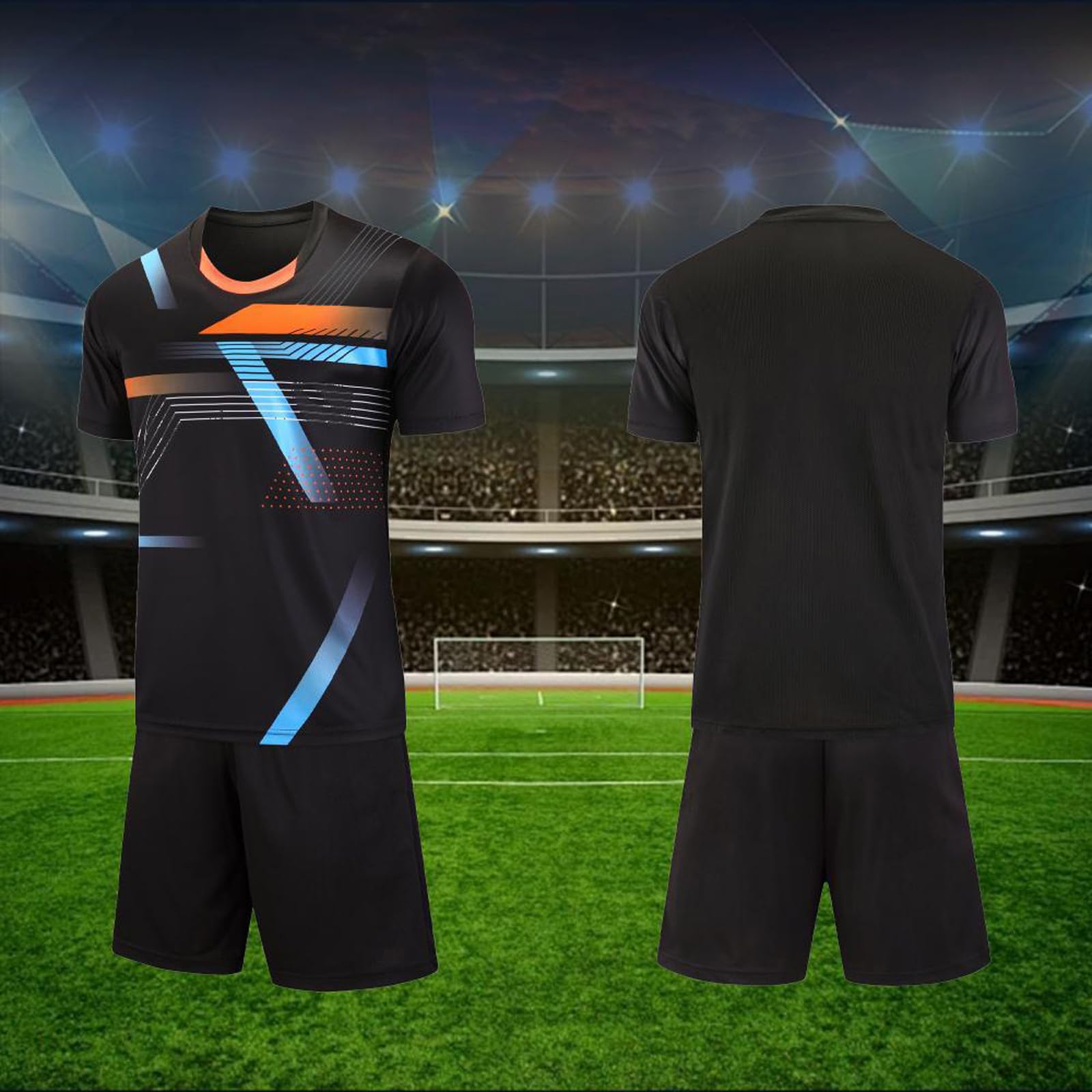 Oyolan Bambini Tuta Sportiva per Ragazzini Completo Calcio Bambino Divisa Calcio Bambino Shorts Set Tuta Squadra di Uniforme di per Giovani