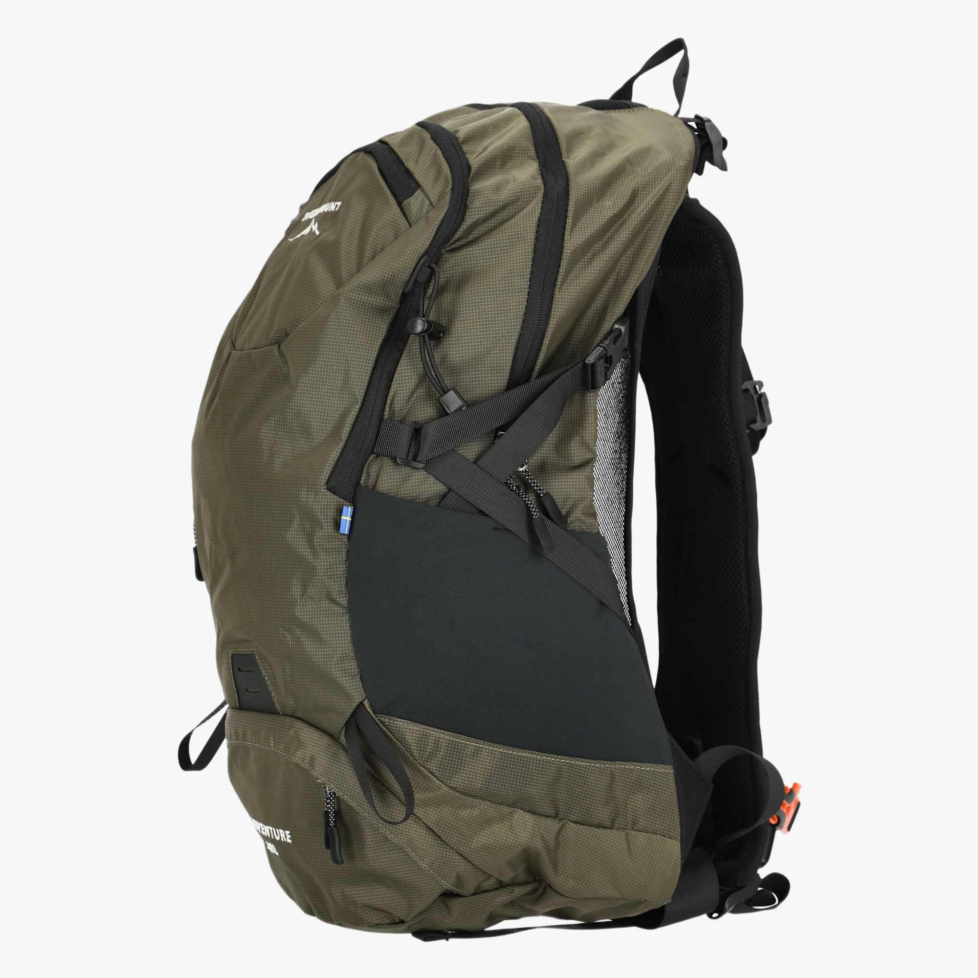 Swedemount Adventure Plecak 40L na Wędrówki – pojemność 40L, regulowana długość pleców, kompatybilny z systemem nawadniającym, unisex, trekking i wycieczki górskie