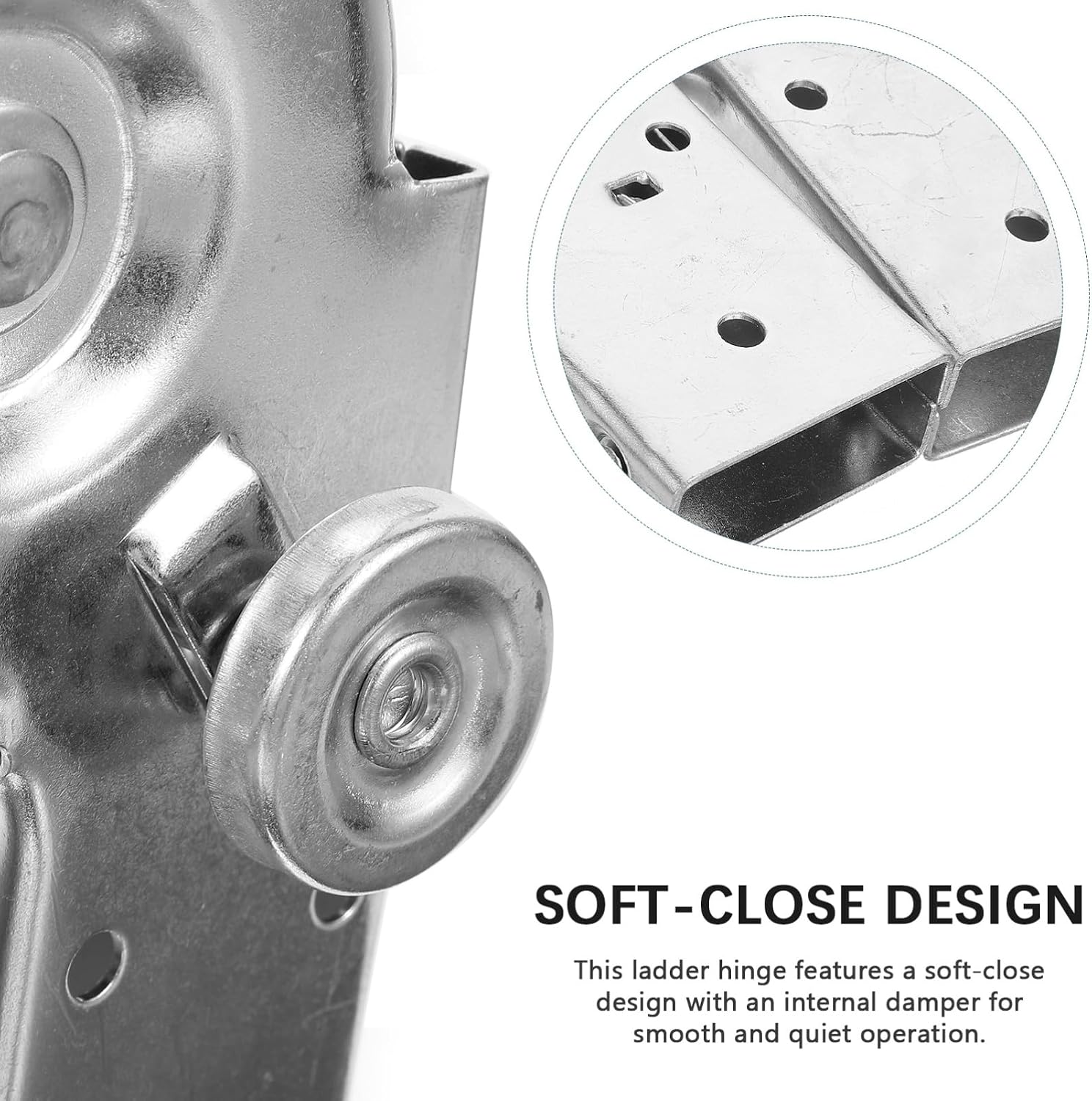 OSALADI Attic Ladder Hinge Lightweight Folding Ladder Joint Connector with 180 Degree Locking Hinge for DIY Construction and Step Accessories