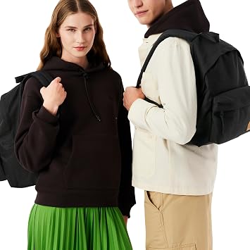 Lacoste Men's Casual Croc Backpacks (Pack of 1) black Casual