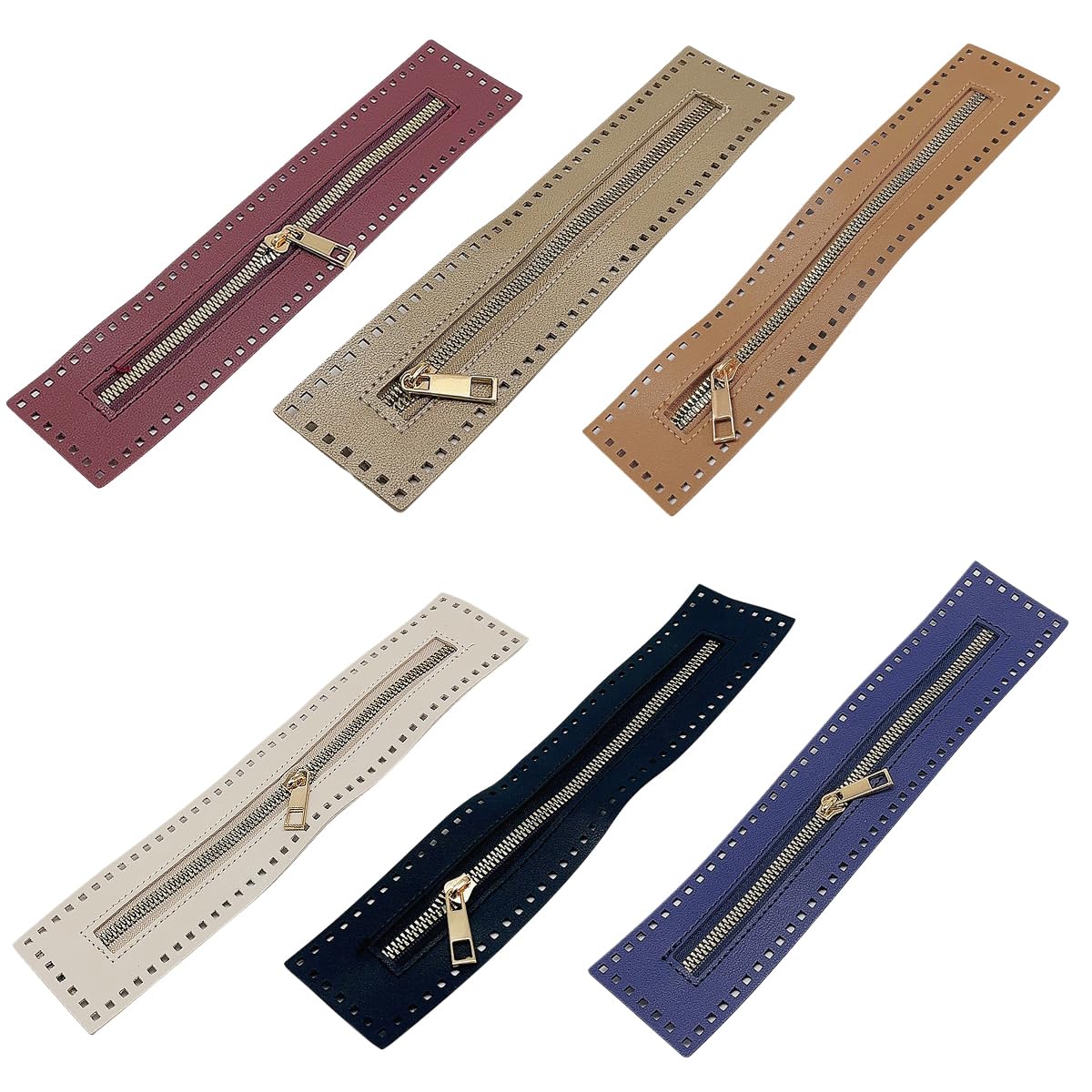 Amazon.com: homeemoh Leather Zipper for Crochet with Holes, 2.16 x