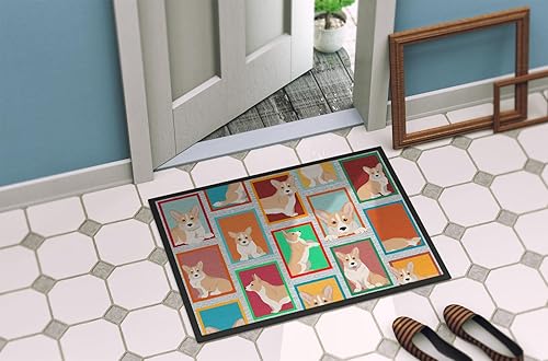 Vista 488 de Caroline's Treasures MLM1087MAT - Felpudo de perro de montaña bernés de 18 x 27 pulgadas, para interiores y exteriores, para entrada, Bernese