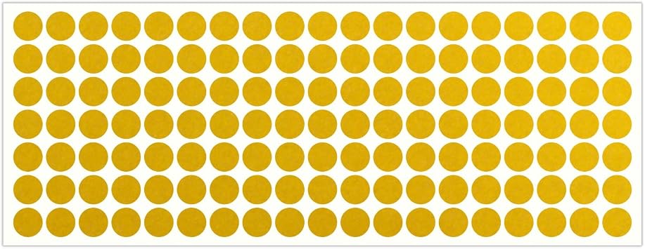 LiteMark Reflective Yellow 0.5 Inch Dot Sticker Decals for Helmets, Bicycles, Bike - Pack of 133 Pcs