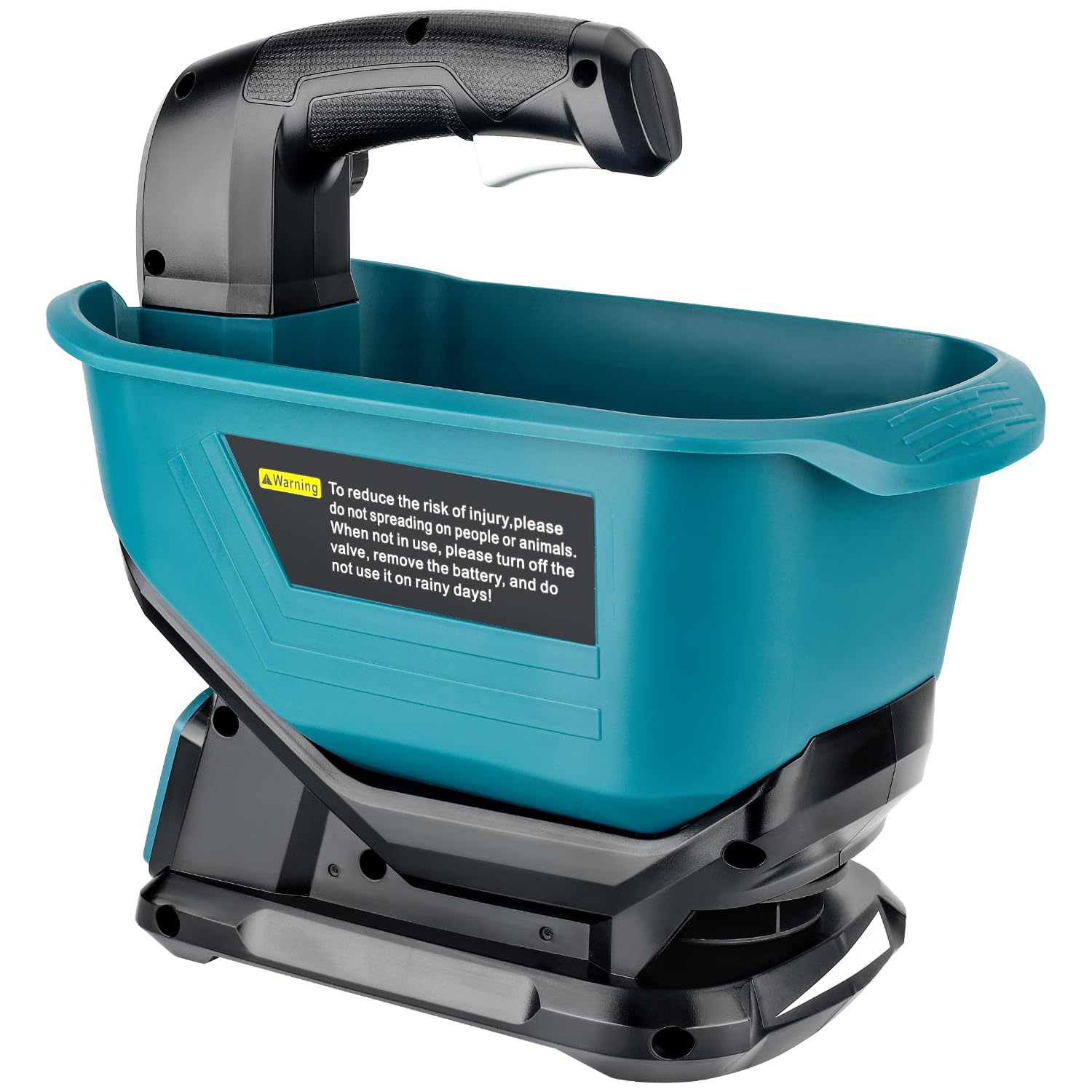 Salzstreuer für Makita 18 V LXT Li-Ion-Akku, handlicher Samen- und Dünger-Streuer Ganzjährige Abdeckung für Grassamen, Steinsalz, Eisschmelzen (nur Werkzeug)