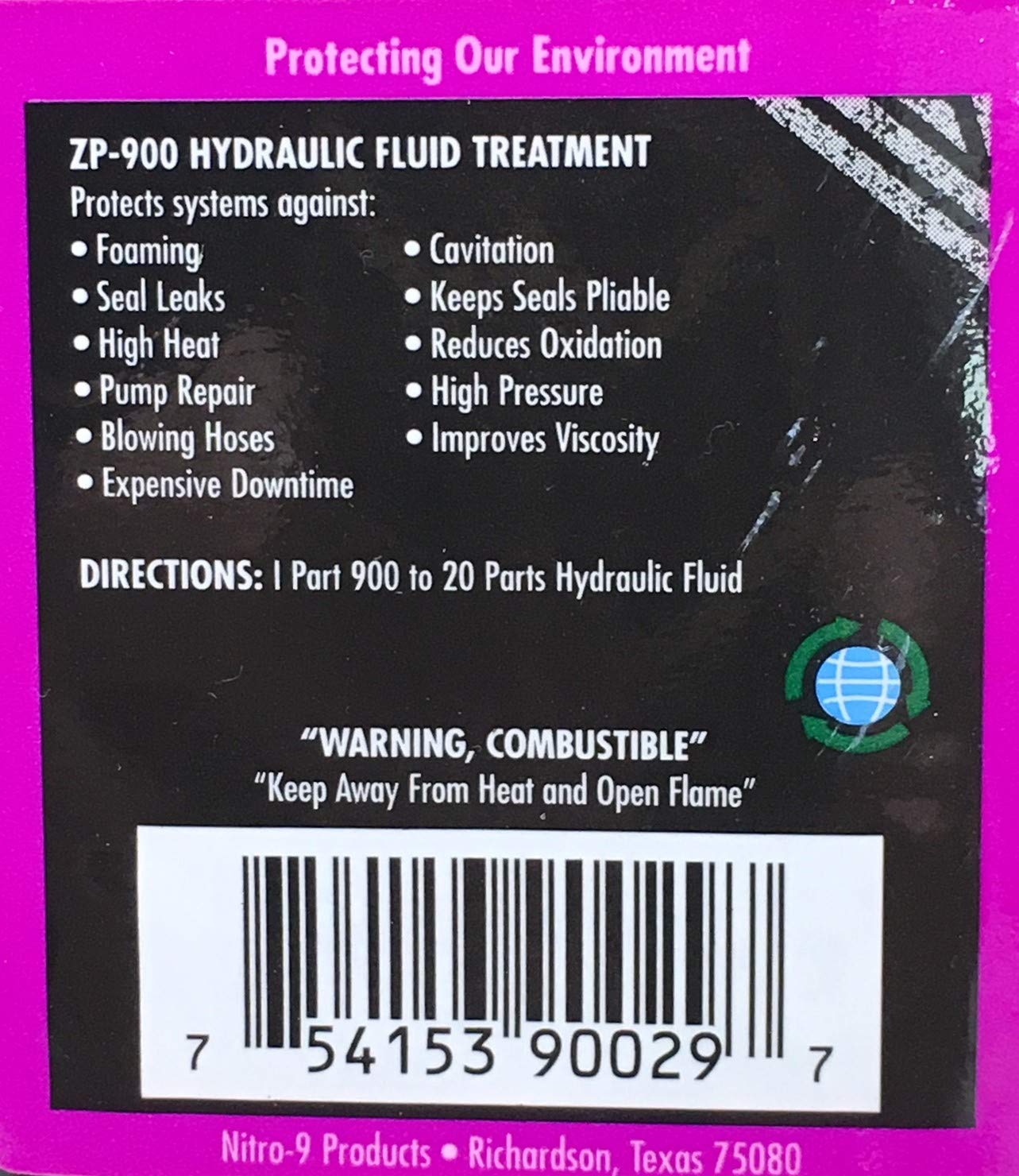 Nitro Nine ZP-900 Hydraulic Anti-Foam 12 oz