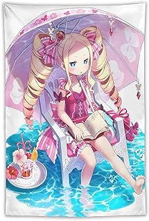 タペストリー Reゼロから始める異世界生活 リゼロ ベアトリス 壁掛け 【視覚コンパクト デコレーション】 キャラクター柄 萌グッズ 大判 多機能 寮 ファション インテリア 操作簡単 152x100cm