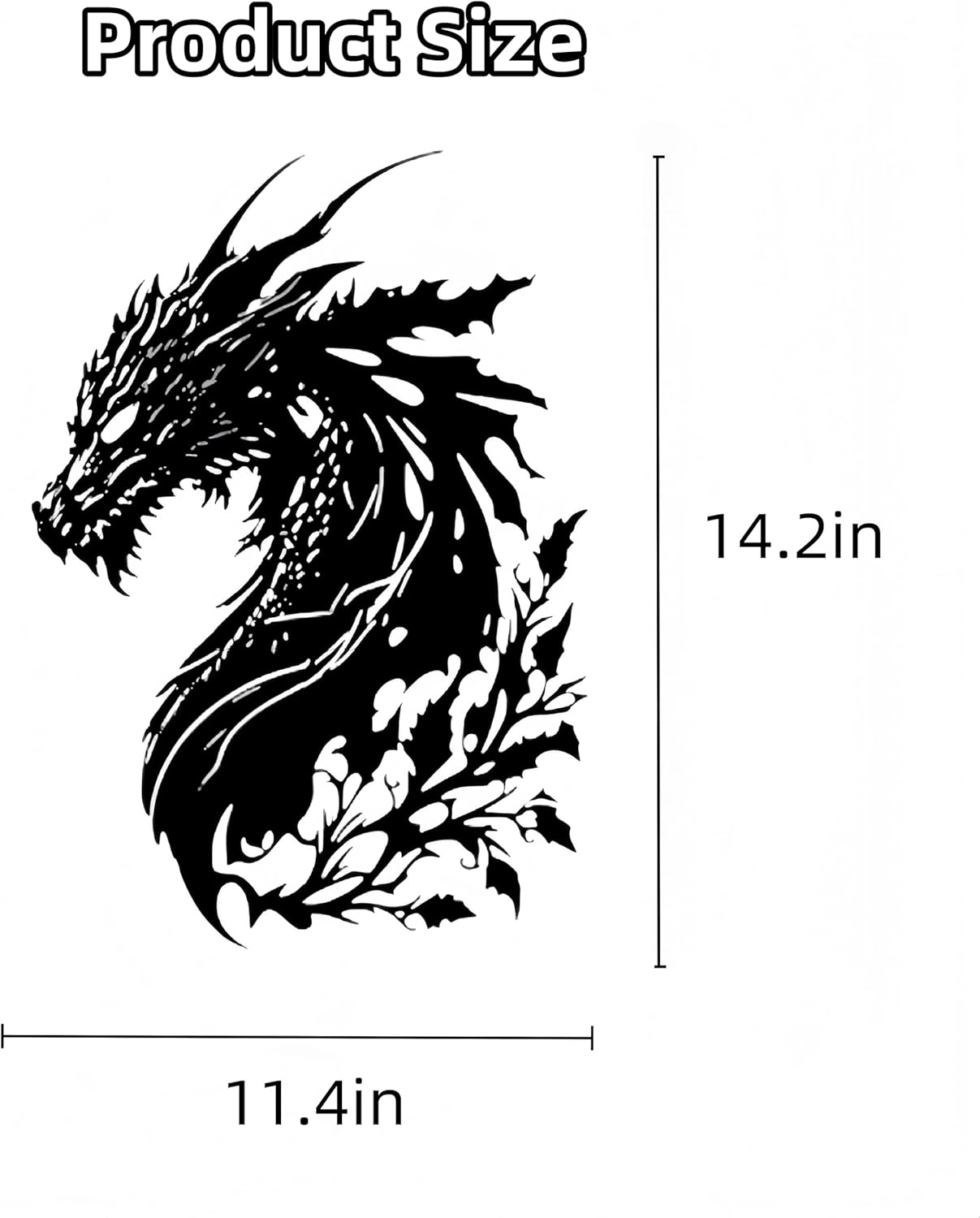 Dragon Metal Wall Decor Medieval Fantasy Art for Bedroom Living Room Office Man Cave, Room Decorations for Men Ideal Gifts for Dragon Lovers - Image 2